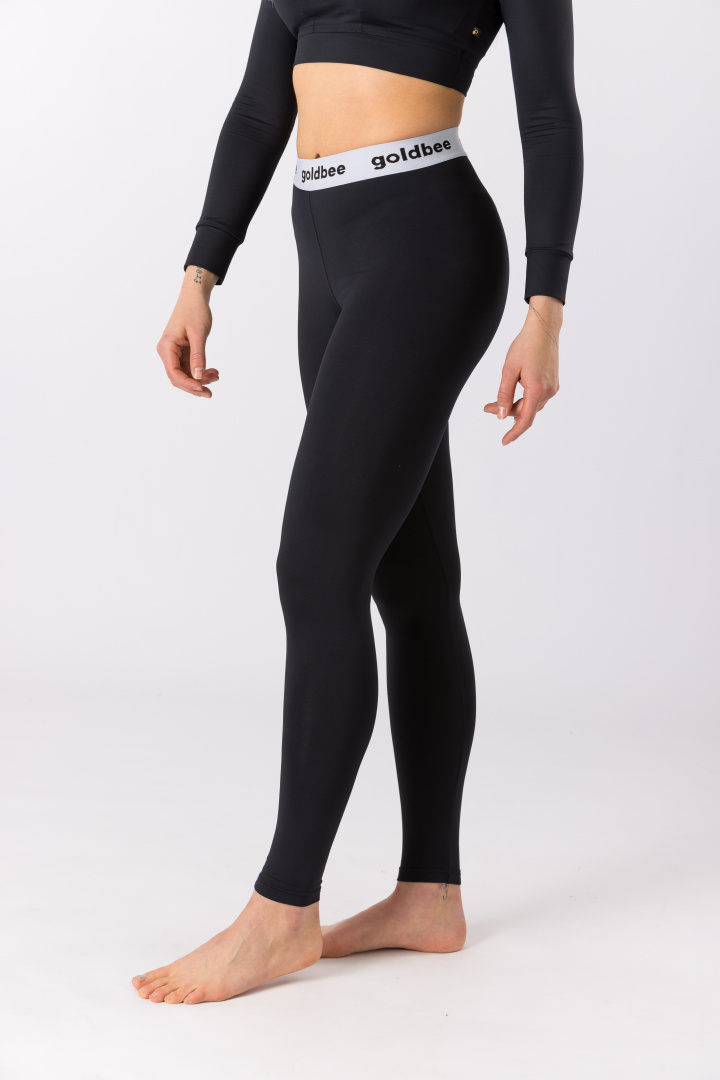 GoldBee Legíny Logo BeOne Lycra Black (Barva Black, Velikost XL)