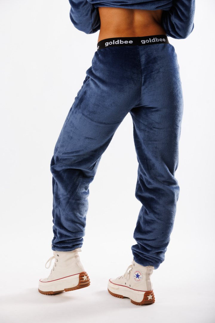 GoldBee Fluffy Tepláky Jeans (Barva Jeans, Velikost L)