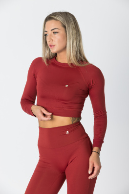 GoldBee Crop-Top BeClassic Brick Red