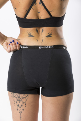 GoldBee Menstruační Kalhotky Shorts Síla 3 (Velikost S)